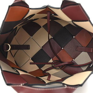 LOEWE Calfskin Small Woven Basket Surplus Bag Hazelnut Camel - SMY Digital
