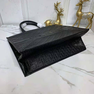 Dior Book Tote Black Dior Oblique Embossed Calfskin - SMY Digital