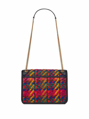 SAINT LAURENT Niki medium tweed shoulder bag - SMY Digital