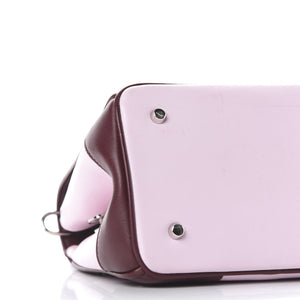 CHRISTIAN DIOR Calfskin Tri-Color Micro Be Dior Flap Pink Burgundy Red - SMY Digital