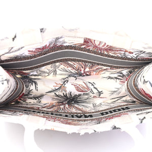 CHRISTIAN DIOR Canvas Embroidered Camouflage Flowers Tote Latte - SMY Digital