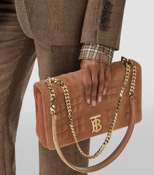 Burberry Medium Velvet Lola Shoulder Bag - SMY Digital