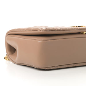 BURBERRY Lambskin Quilted Small Lola Bag Camel - SMY Digital