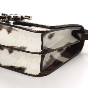 BURBERRY Patent Calfskin Cow Print Small TB Bag - SMY Digital
