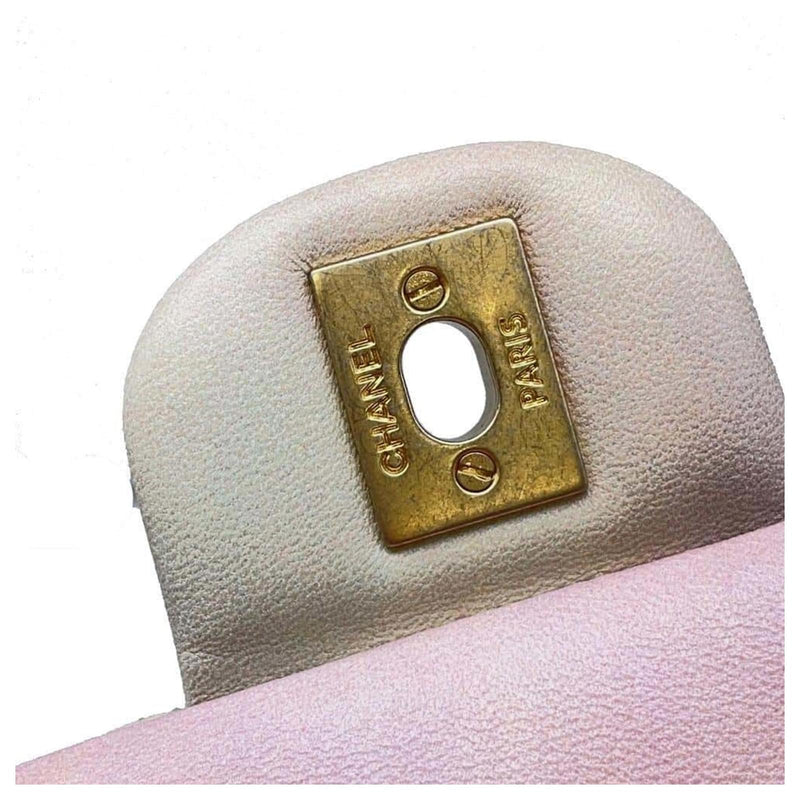 Chanel CF Mini Flap Bag – Pastel Gradient Lambskin with Gold-Tone Hardware