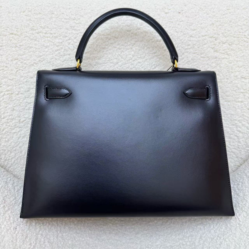 Hermès Kelly 32 Sellier in Black Box Calf Leather with Gold Hardware – Circle X Stamp (2016)