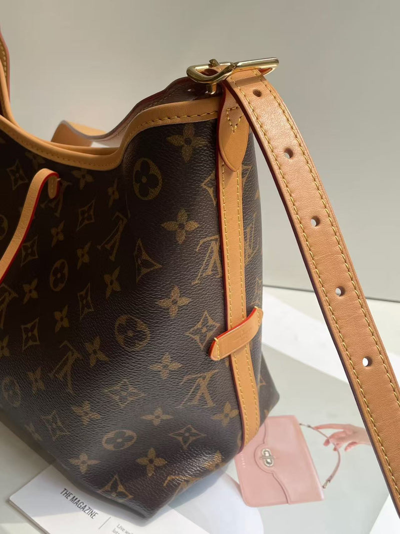 Louis Vuitton CarryAll Small in Monogram Canvas with Vachetta Leather Trim