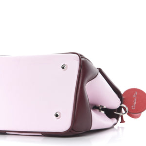 CHRISTIAN DIOR Calfskin Tri-Color Micro Be Dior Flap Pink Burgundy Red - SMY Digital