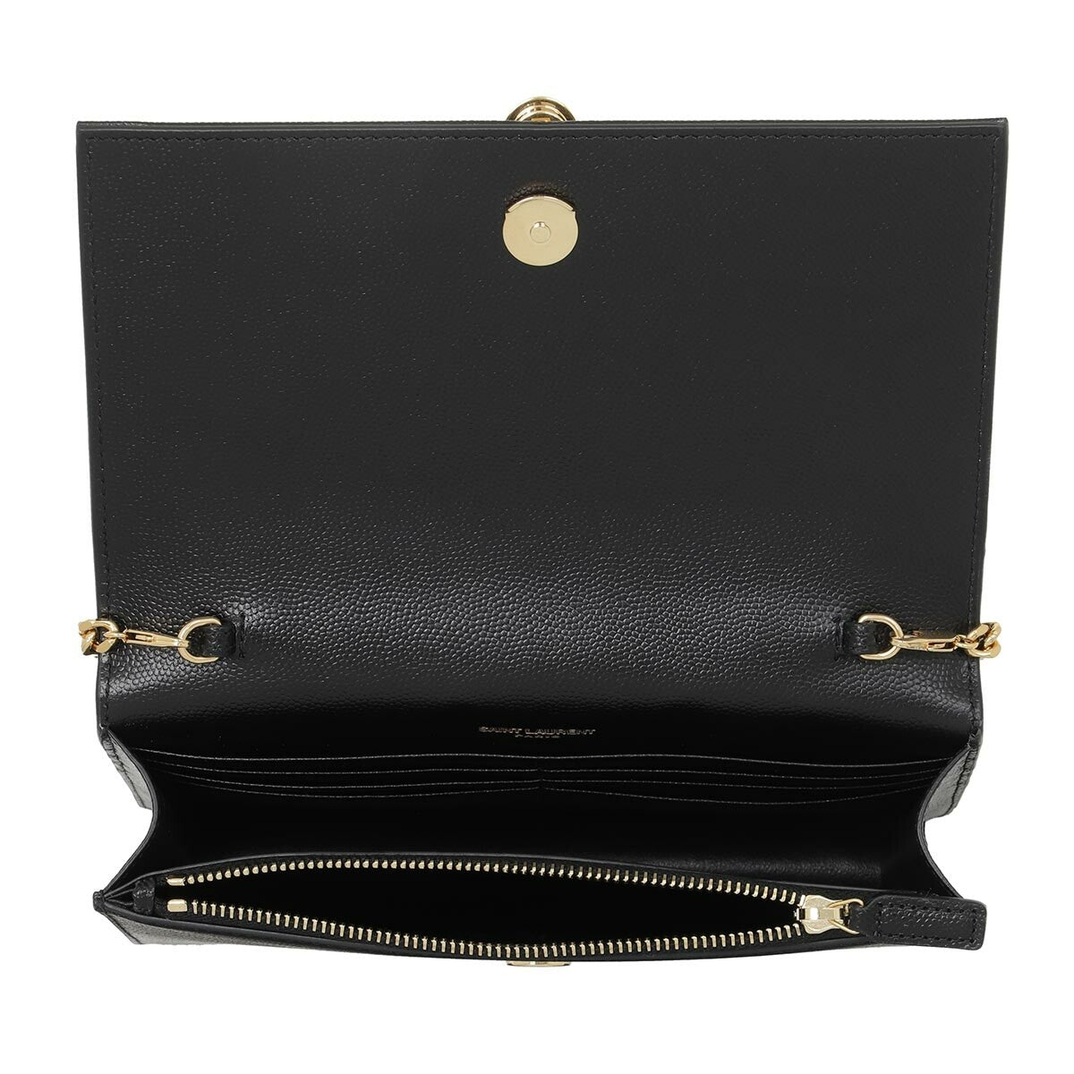 SAINT LAURENT Kate Monogramme Chain Clutch Nero - SMY Digital