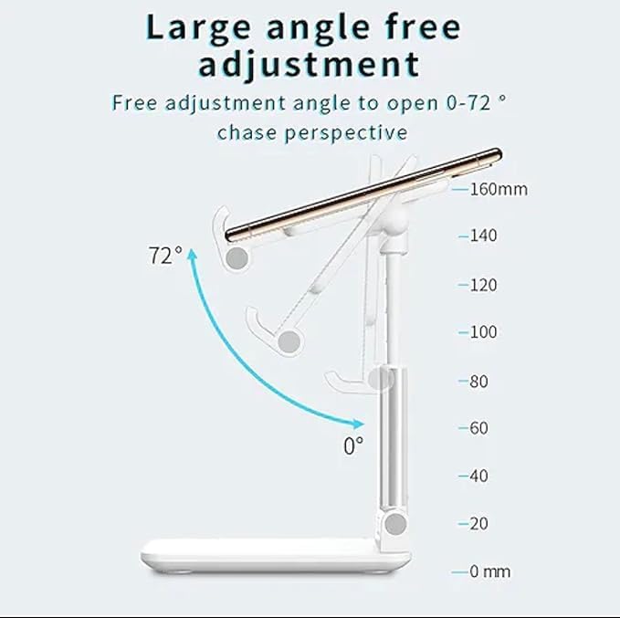 Adjustable Foldable Phone & Tablet Stand Holder – Desktop Mount for Desk, Office & Travel