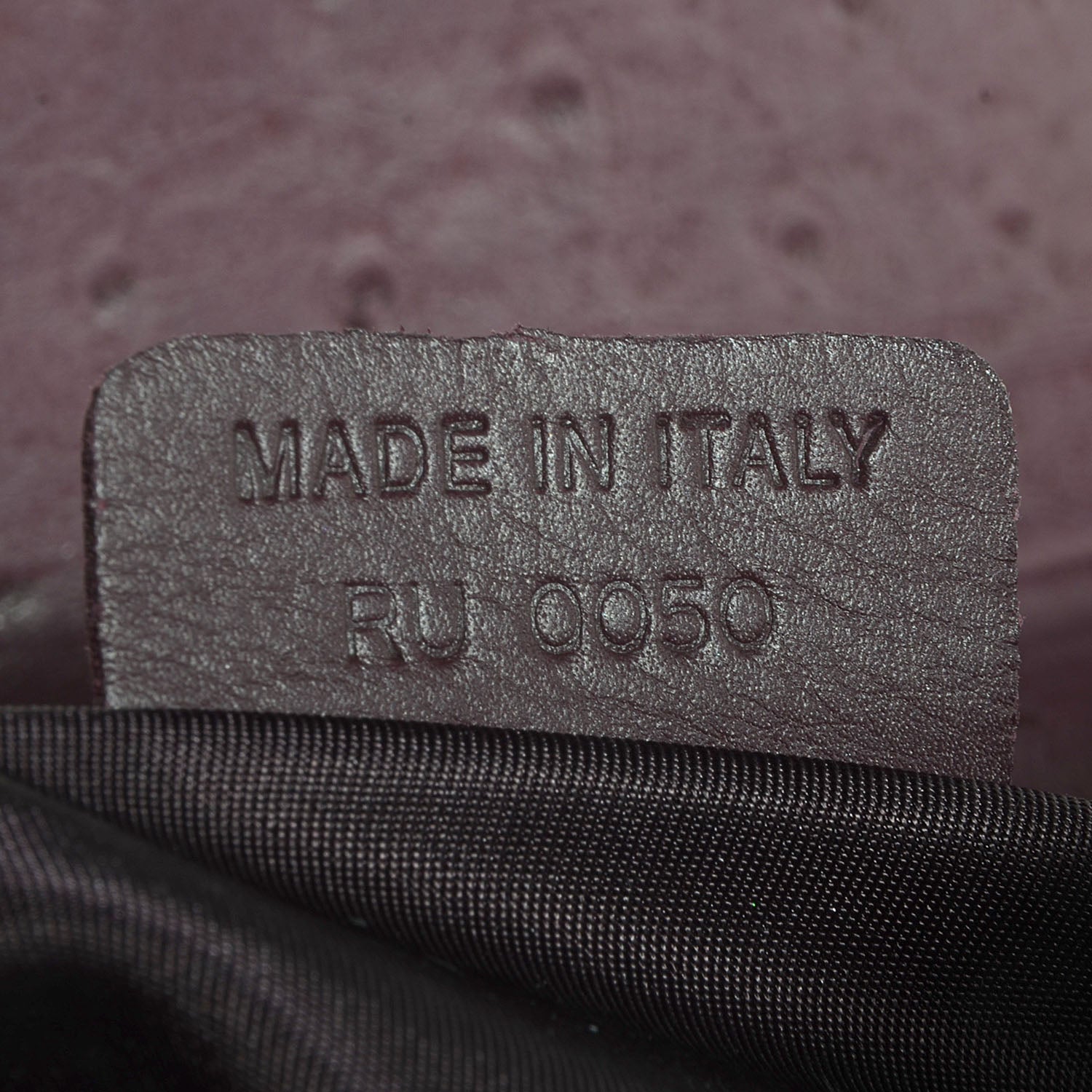 CHRISTIAN DIOR Ostrich Saddle Bag Purple - SMY Digital