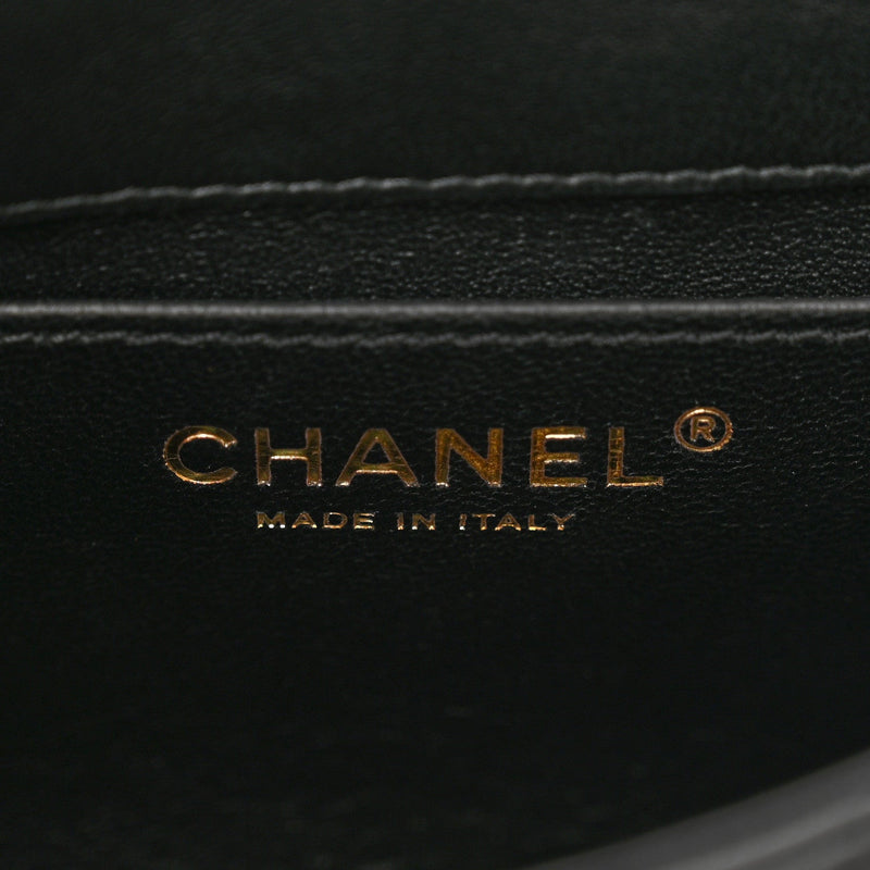 Chanel 24C Acrylic Handle Square Flap Bag – Black Lambskin with Gold Chain