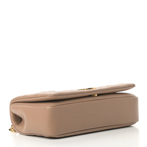 BURBERRY Lambskin Quilted Small Lola Bag Camel - SMY Digital