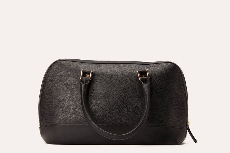 Modenaluxe Leather Tote Bag – Structured Pebble Leather Handbag