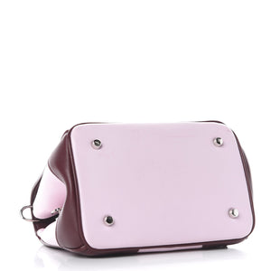 CHRISTIAN DIOR Calfskin Tri-Color Micro Be Dior Flap Pink Burgundy Red - SMY Digital