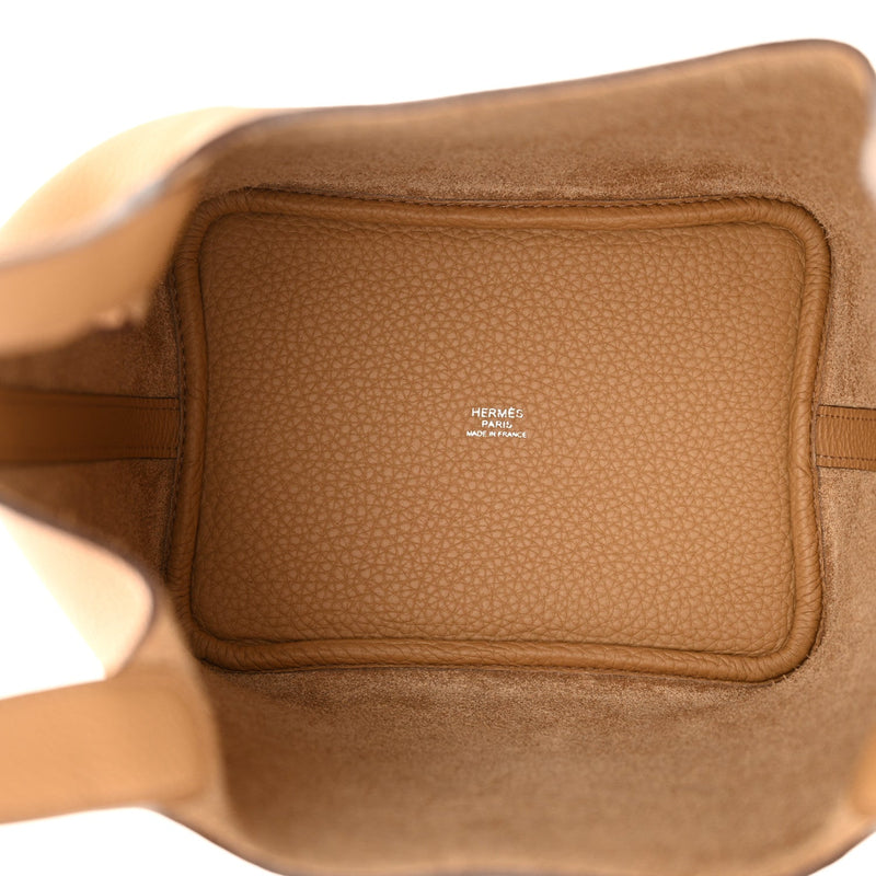 Hermès Picotin Lock 18 in Gold Clemence Leather with Gold Hardware – U Stamp