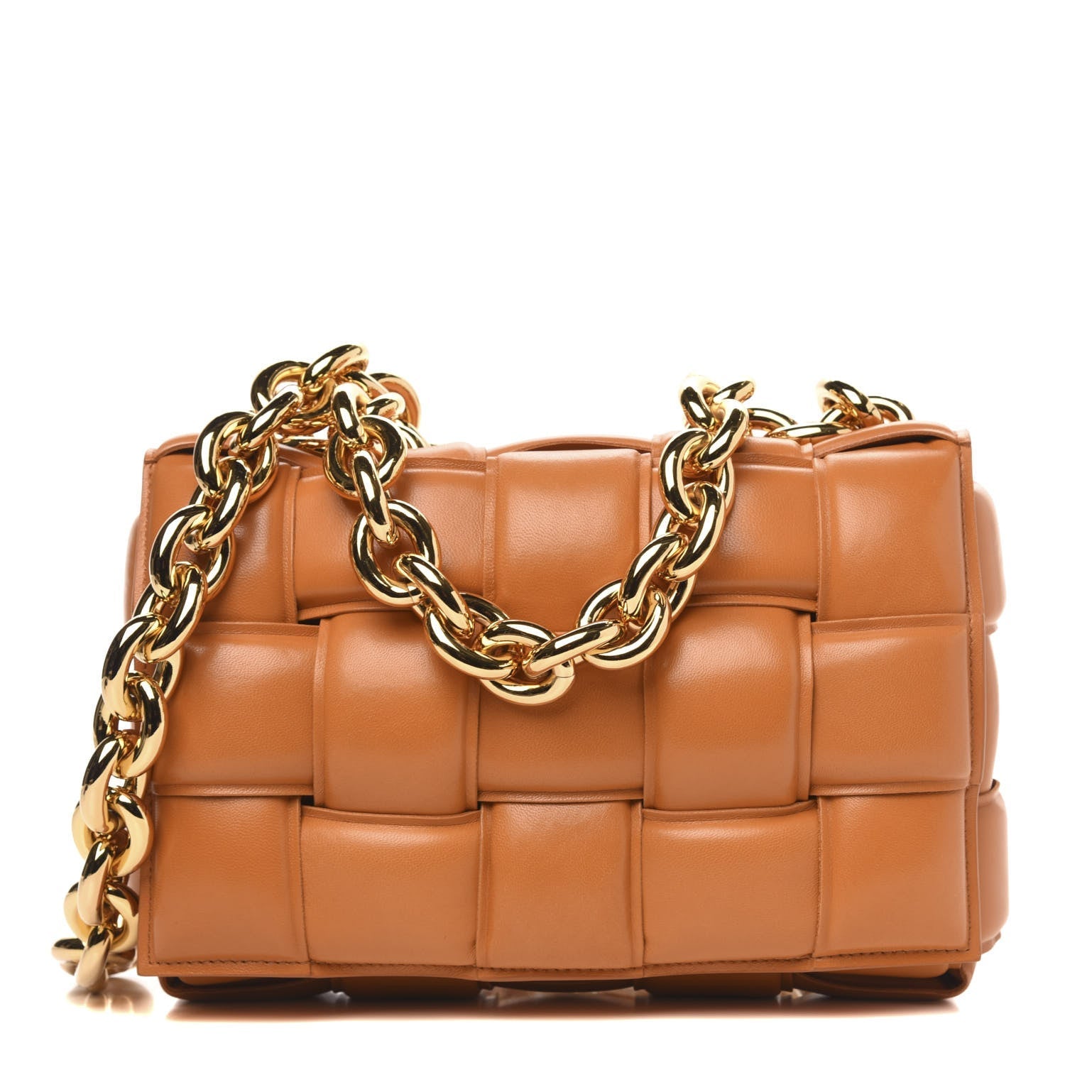BOTTEGA VENETA Lambskin Max Crossbody Bag Clay - SMY Digital