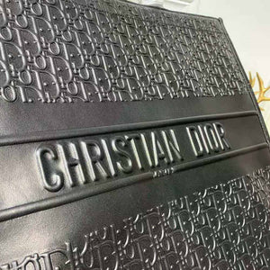 Dior Book Tote Black Dior Oblique Embossed Calfskin - SMY Digital