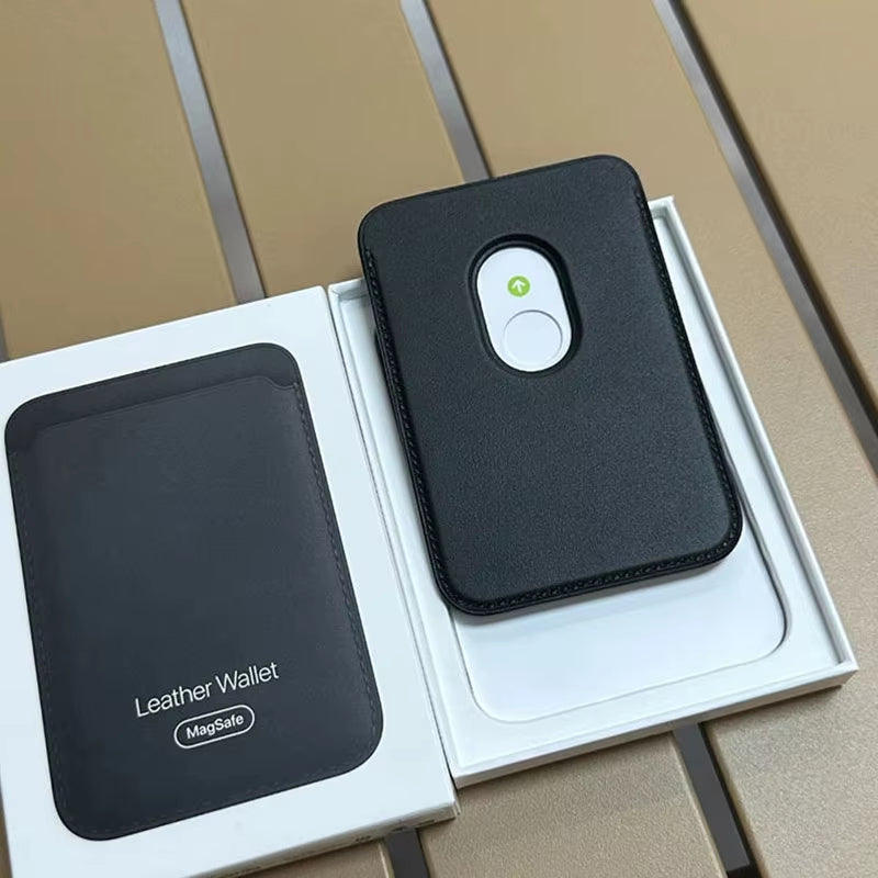 MagSafe Leather Wallet – Slim Magnetic Card Holder for iPhone