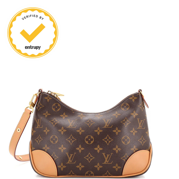 Louis Vuitton NM Monogram Boulogne Vintage Yellow Horn Shoulder Bag