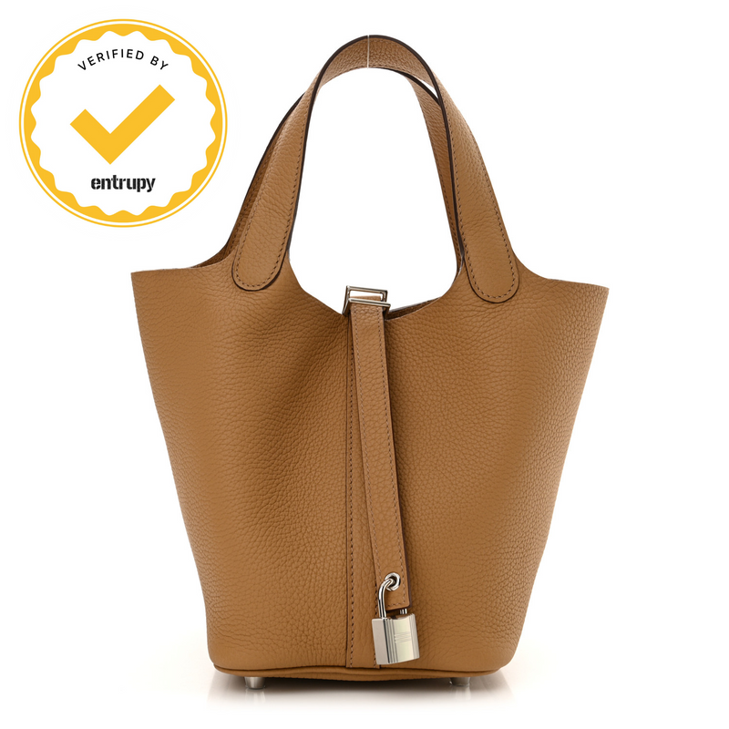 Hermès Picotin Lock 18 in Gold Clemence Leather with Gold Hardware – U Stamp