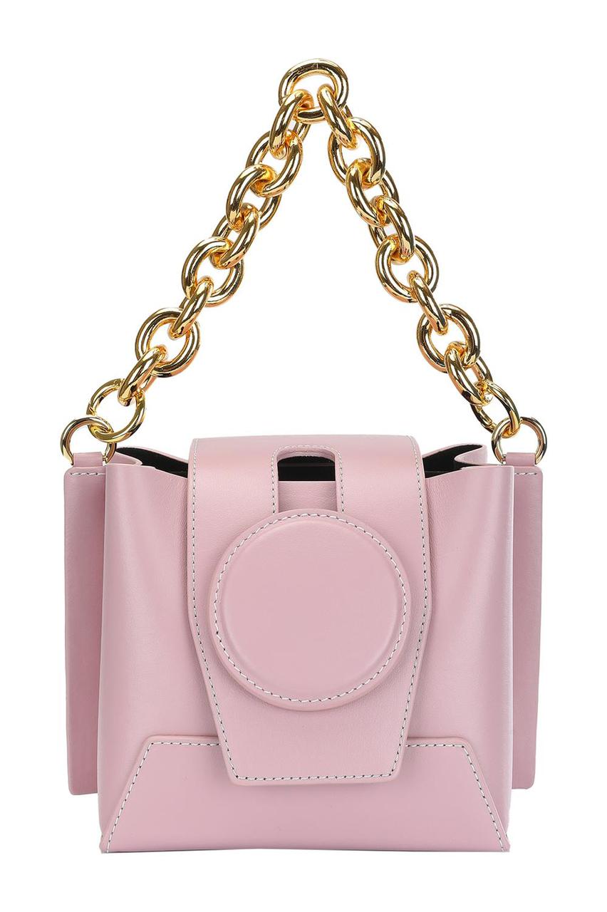 DARIA OATMEAL LEATHER SHOULDER BAG - SMY Digital