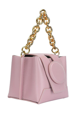 DARIA OATMEAL LEATHER SHOULDER BAG - SMY Digital