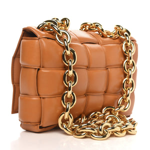 BOTTEGA VENETA Lambskin Max Crossbody Bag Clay - SMY Digital