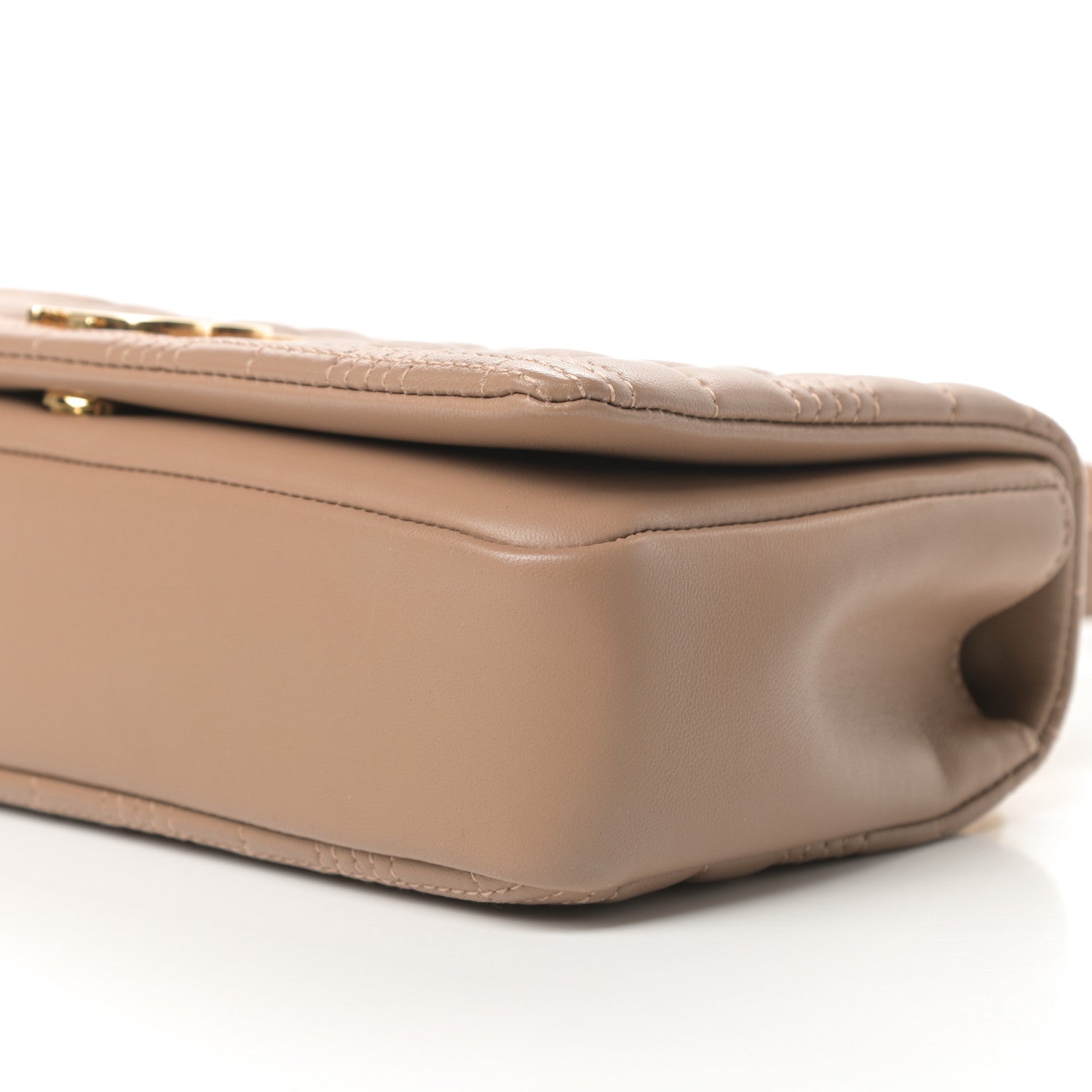 BURBERRY Lambskin Quilted Small Lola Bag Camel - SMY Digital