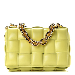 BOTTEGA VENETA Lambskin Maxi Intrecciato Kiwi - SMY Digital
