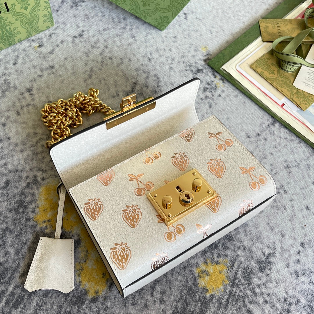 Pre-Loved GUCCI Padlock small berry shoulder bag - SMY Digital