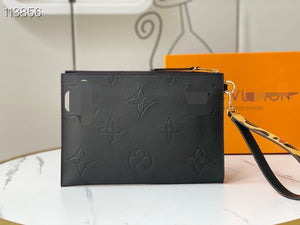 LOUIS VUITTON Empreinte Monogram Wild at Heart Pochette Melanie MM Black - SMY Digital