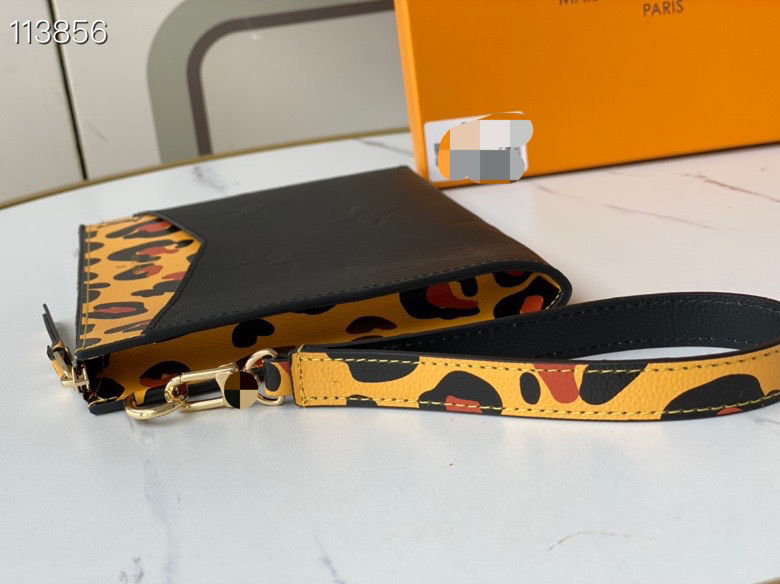 LOUIS VUITTON Empreinte Monogram Wild at Heart Pochette Melanie MM Black - SMY Digital