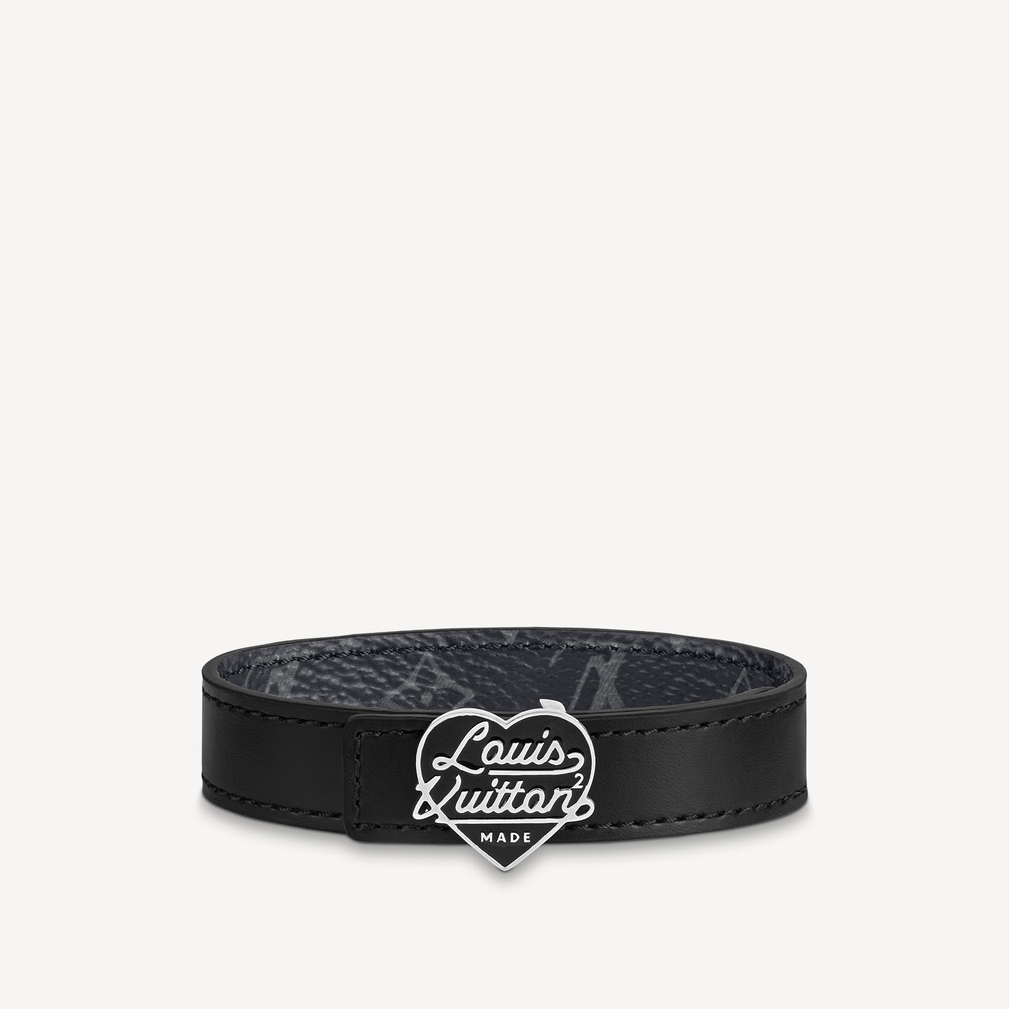 Pre-Loved LV HEART 14MM REVERSIBLE BRACELET - SMY Digital