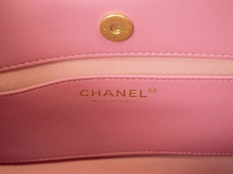 Chanel Small Velvet Flap Shoulder Bag – Pink with Gold-Tone Hardware